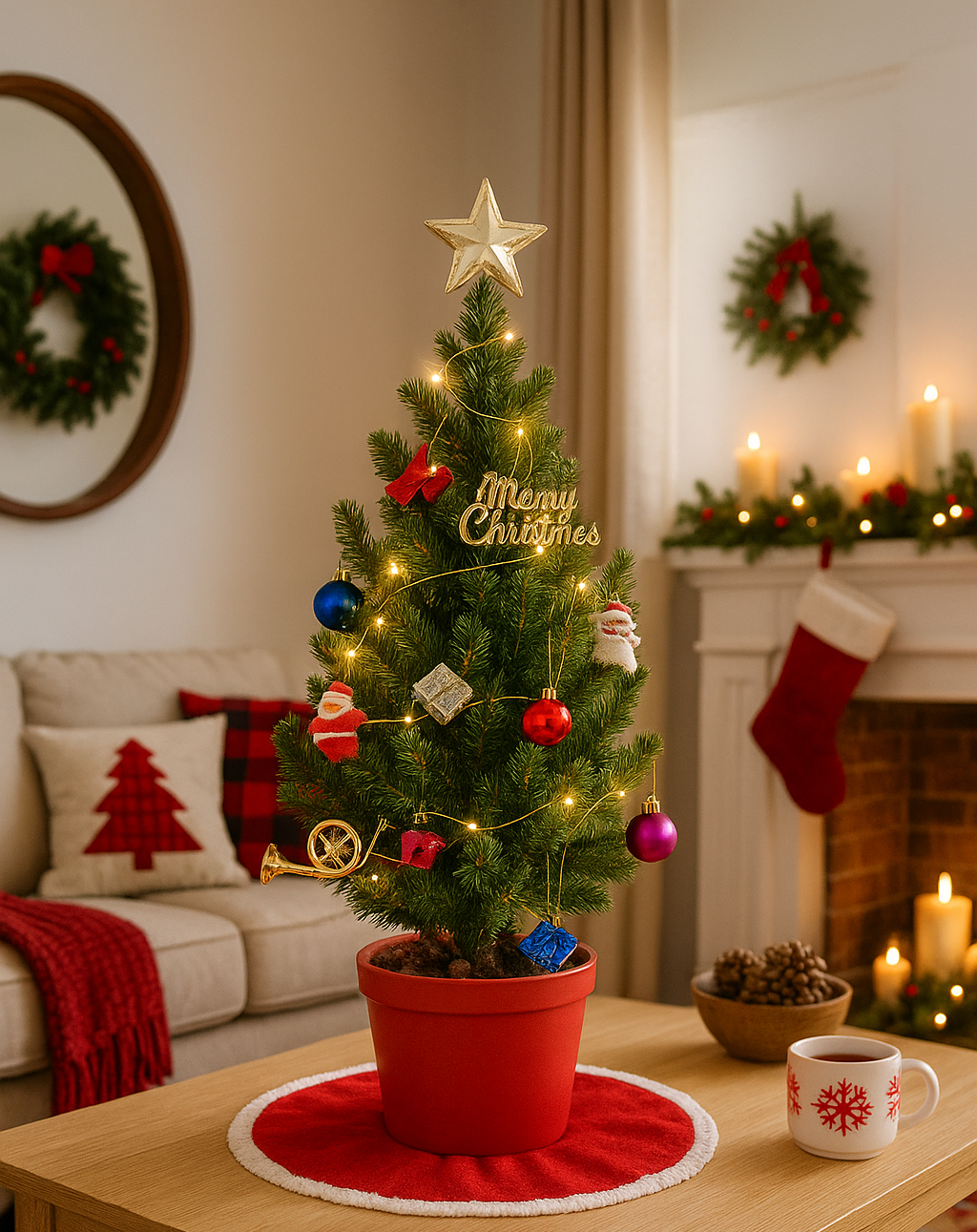 30" Live Tabletop Christmas Tree Trim-a-Tree Kit