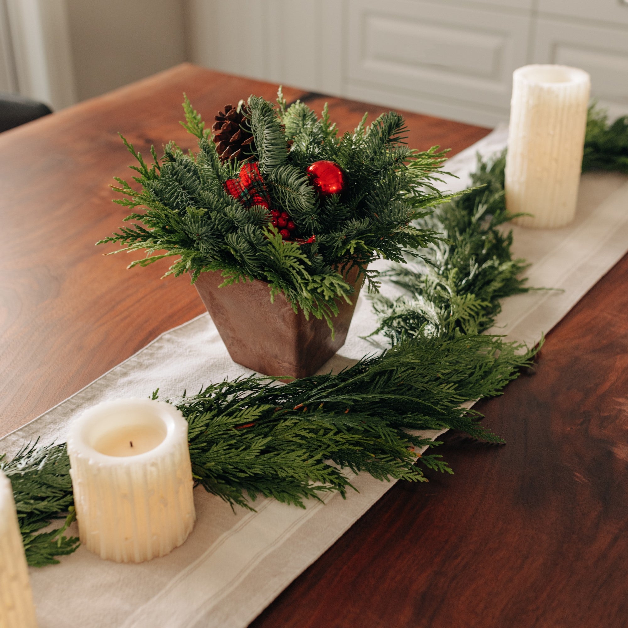 Mixed Noble Fir Centerpiece